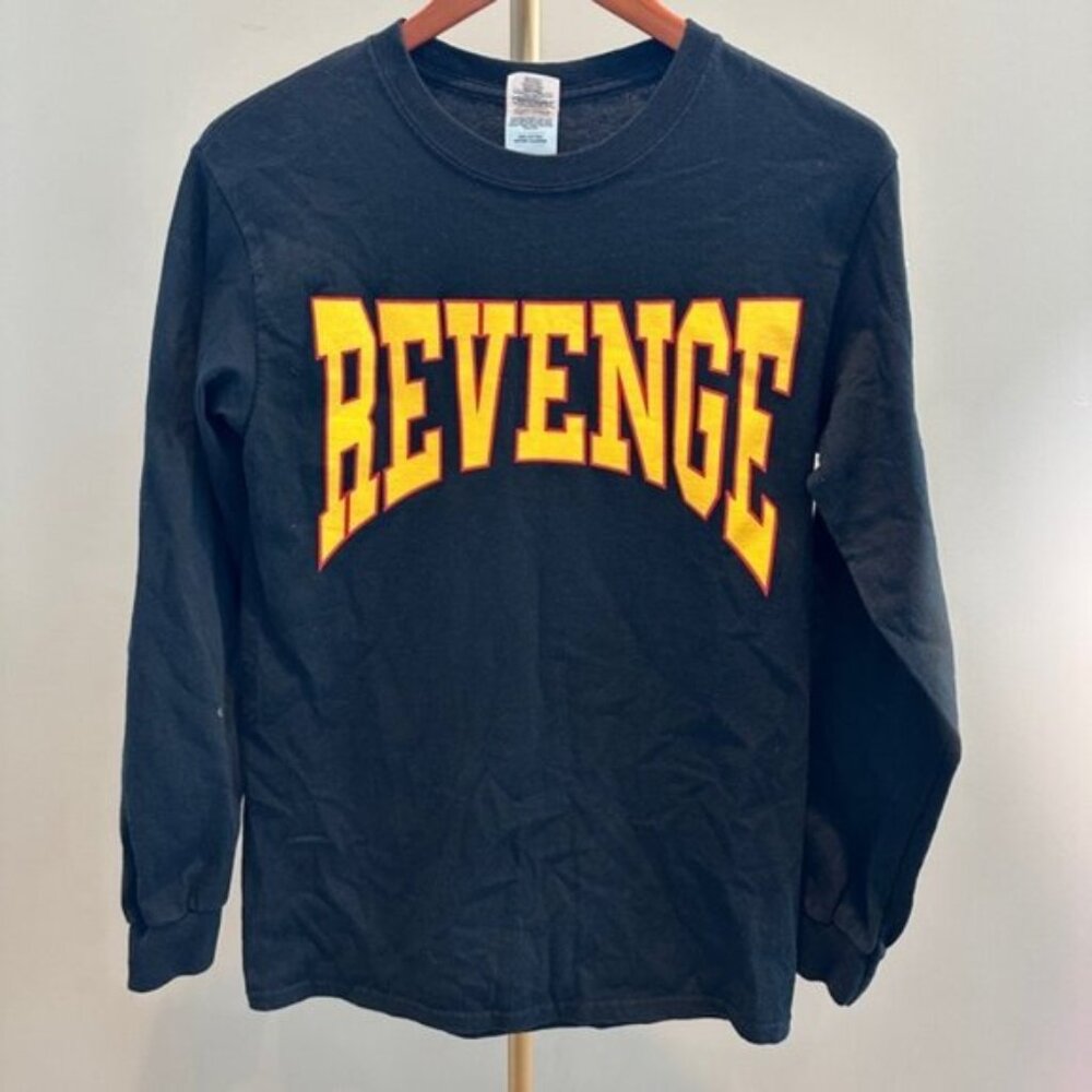 Drake Black Long Sleeve Tee with Yellow Print